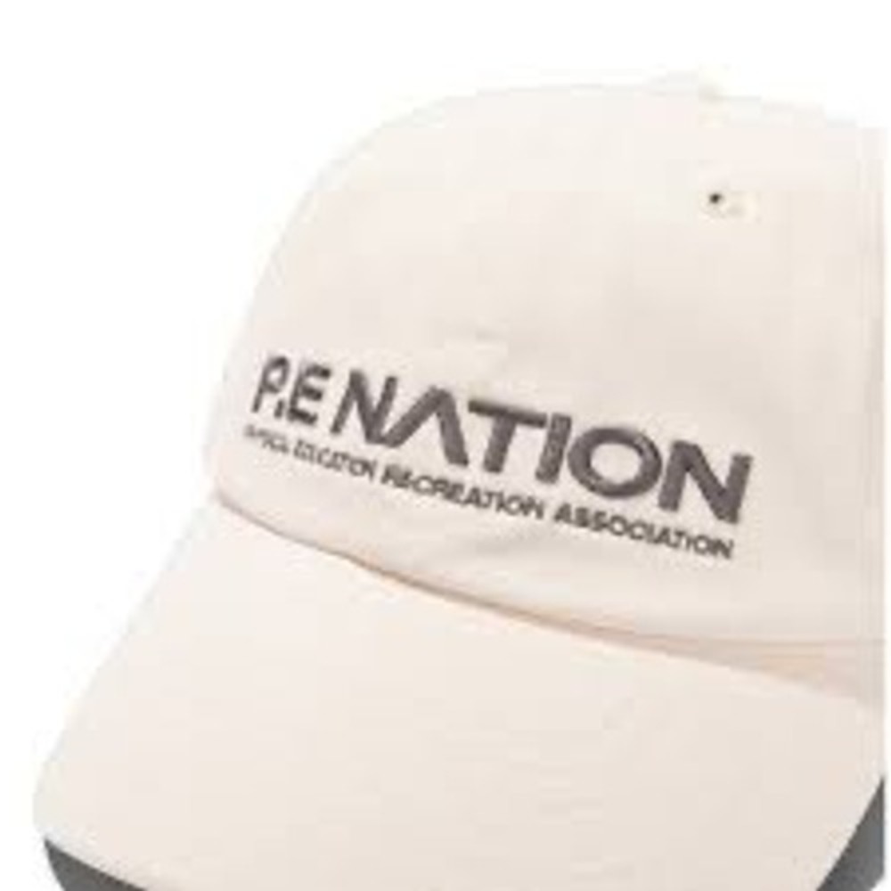P.E NATION Baseball Cap Beige Physical‎ Education Recreation Association Logo